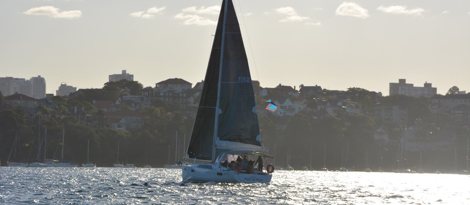 Skippered Charter on Beneteau 40 as sun sets