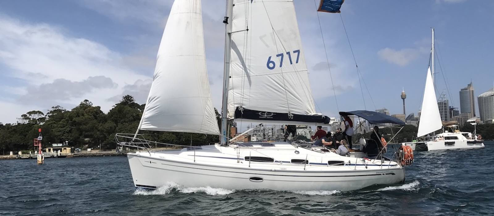 Wind in the sails on Multi Day Bareboat Charter on Bavaria 34 