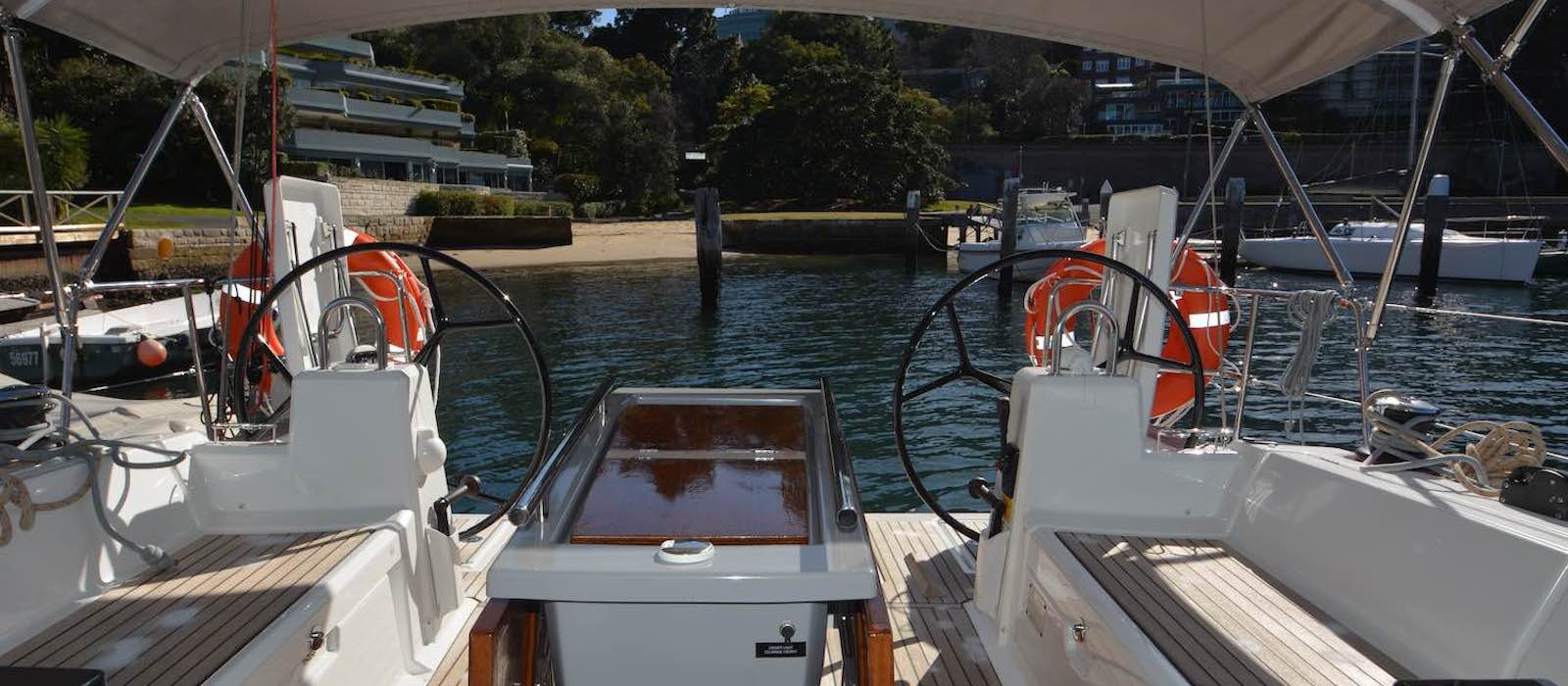 Skippered Charter on Beneteau 40 with open plan cockpit
