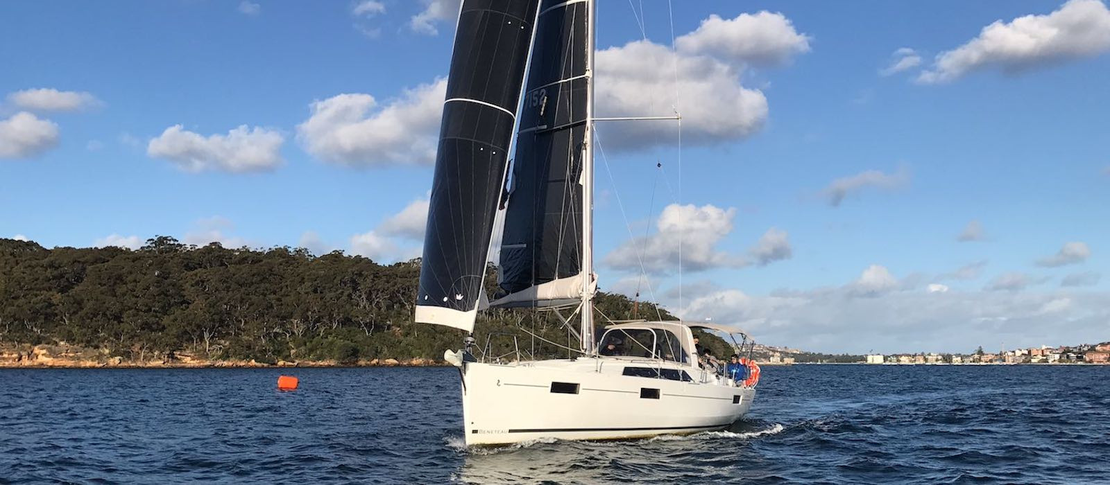 Bow view of Skippered Charter on Beneteau 40